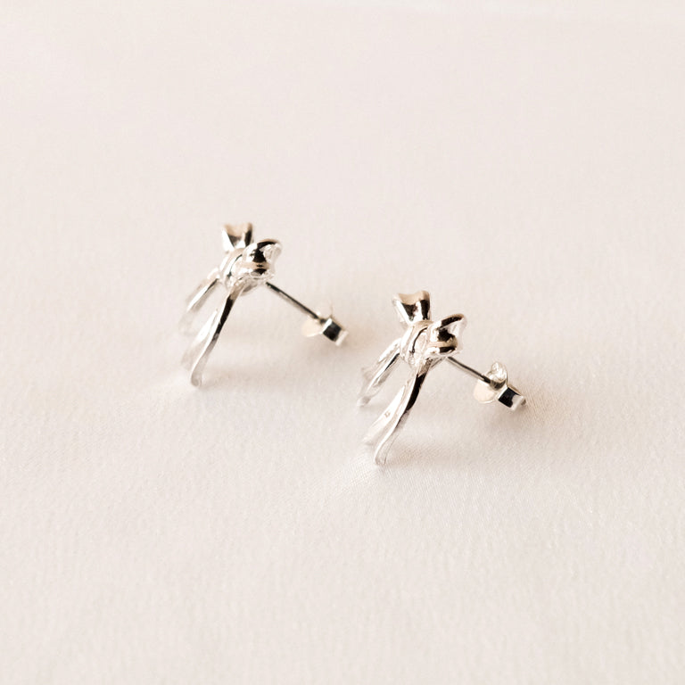 Ribbon Stud Earrings